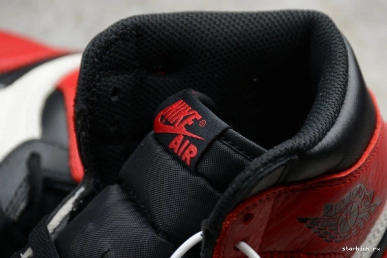 Jordan Bred 555088-610 555088-610 Toe Air 1 High Retro 0723